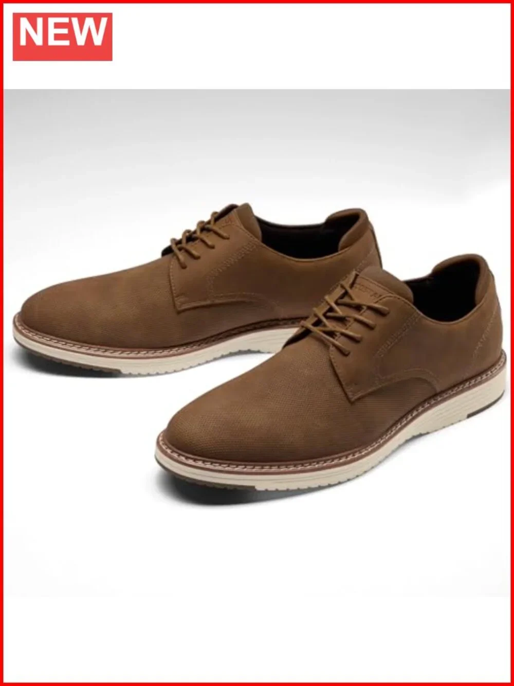 Men's Casual Dress Oxfords Business Formal Derby Sneakers PU Leather Lace-up